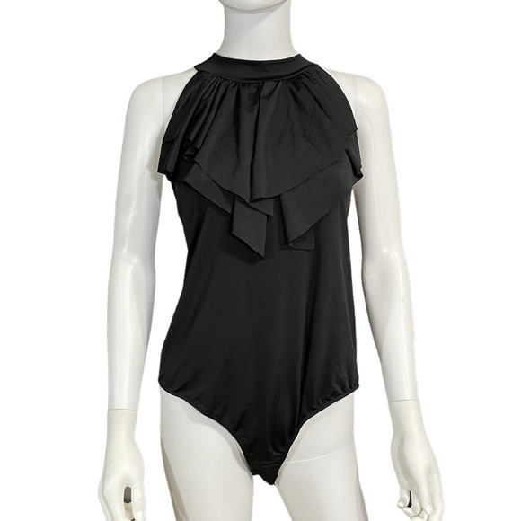 Women’s Black Layered Bodysuit - Picture 1 of 5